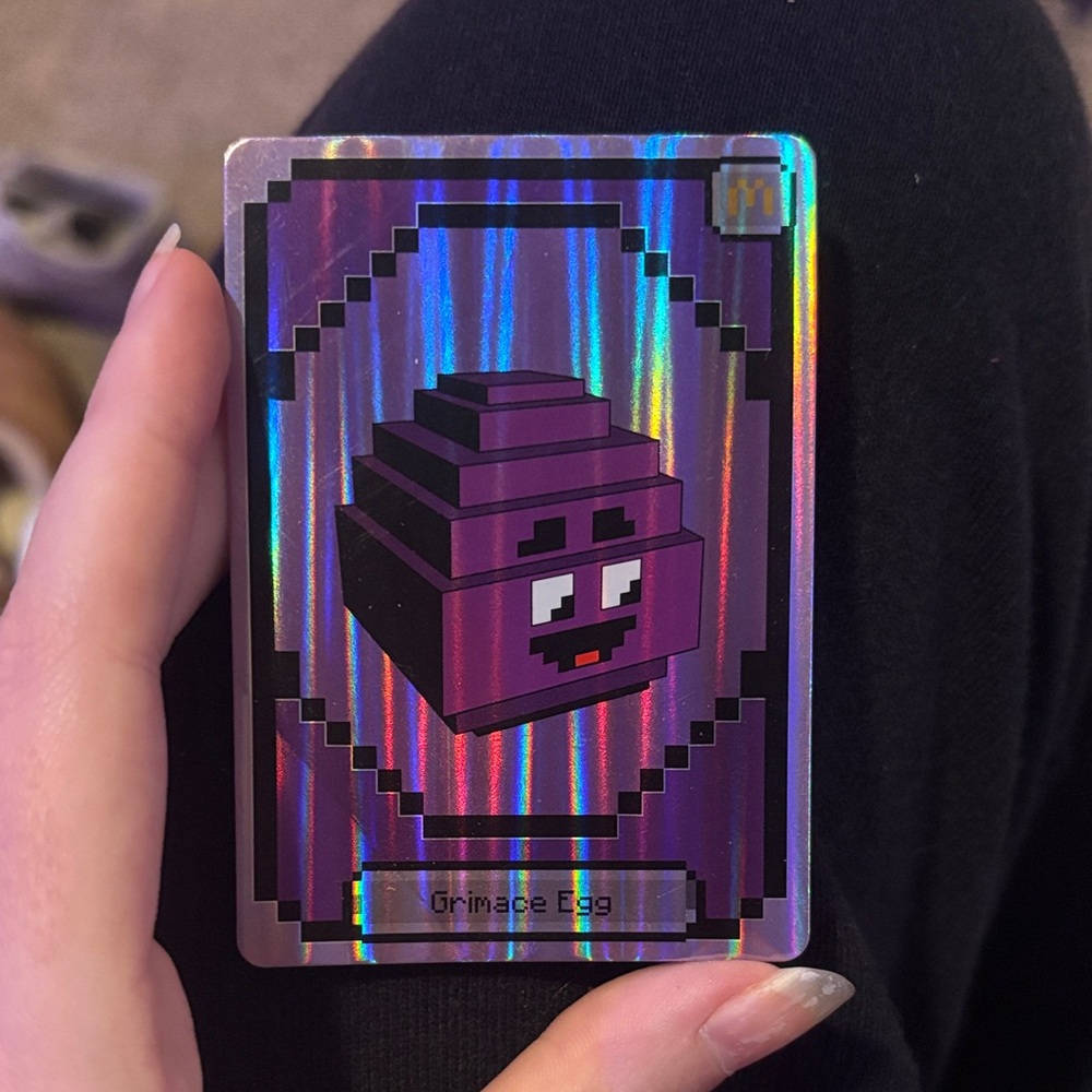 McDonald's Purple Minecraft Card
